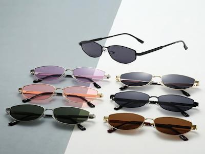 2025 New Small Sunglasses For Women High Quality Sun Glasses Vintage Oval Sunglasses